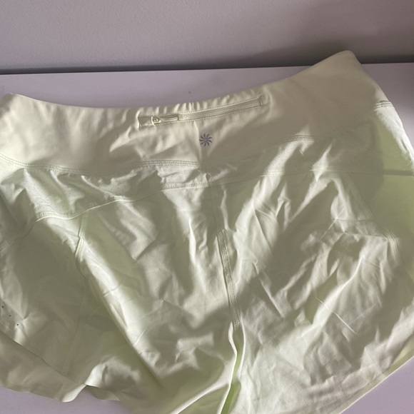 NWT bright yellow run with it 3.5 in Athleta short - Picture 5 of 6